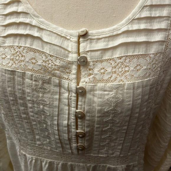 NWT Lucky Brand Cream Dress Size Medium with Special Detailing and Lining - Picture 6 of 16